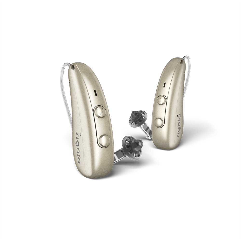 signia pure charge&go ix fine gold pair hearing aids